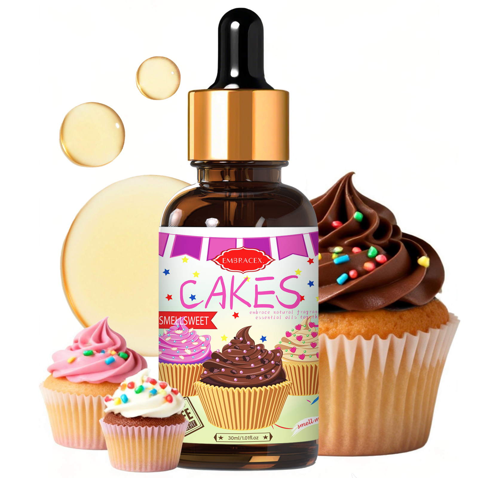 Candle Making Supplies Fragrance Oils - 30ml Cakes etherische olie autobenodigdheden, voor
