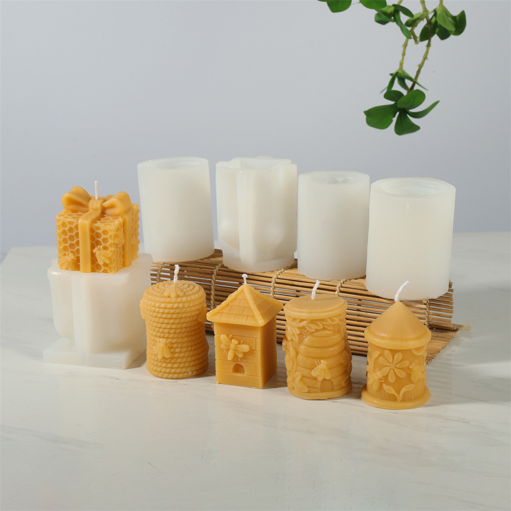 Candle Supplies Beeswax - Honingraat Boog Geschenkdoos Siliconen Kaars Schimmel