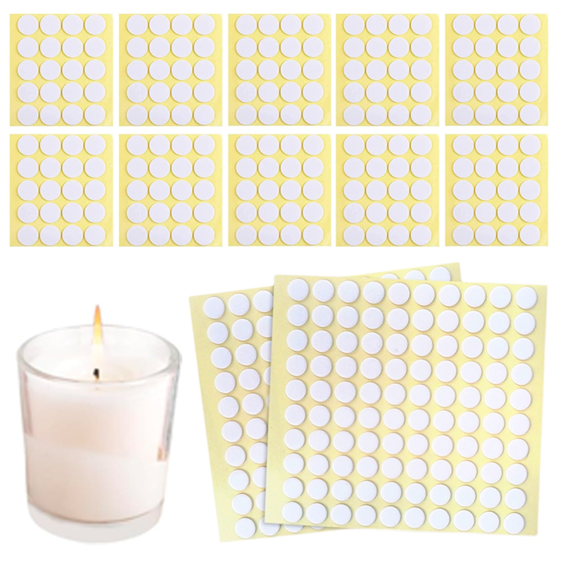 Candle Supplies Kit - 400PCS/100PCS Kaarsenlont Stickers Transparant Acryl Hittebestendigheid