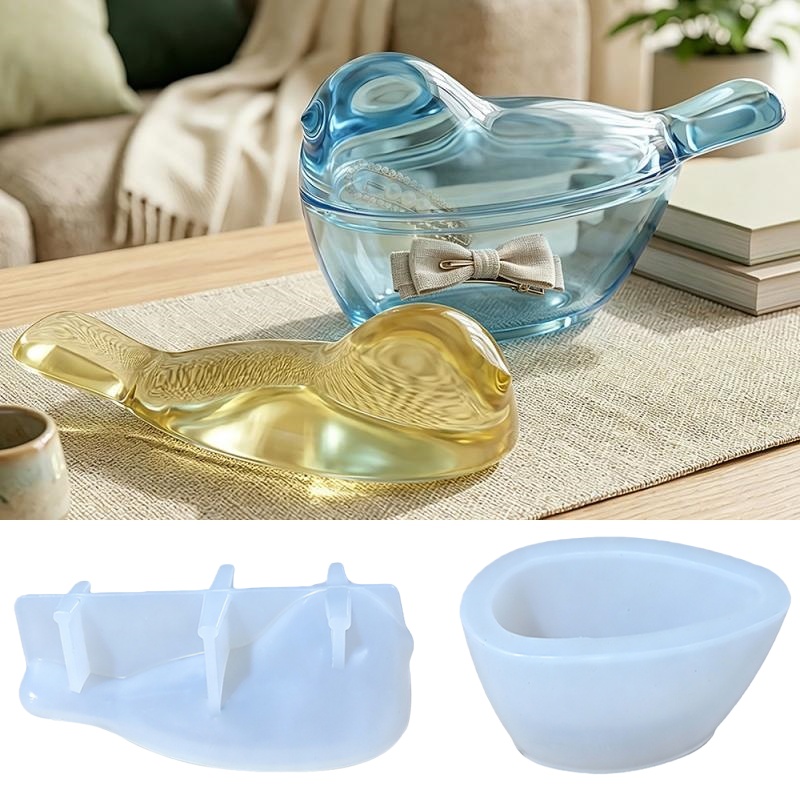 Candle Vessel Supplies - Creatieve vogelvormige kaarsenpot siliconen mal DIY
