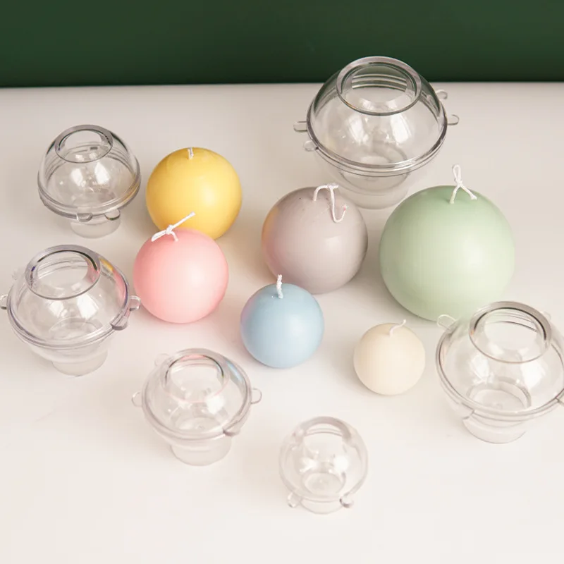 Candle Supplies Kit - 5-8 cm bolvormige kaars plastic mal
