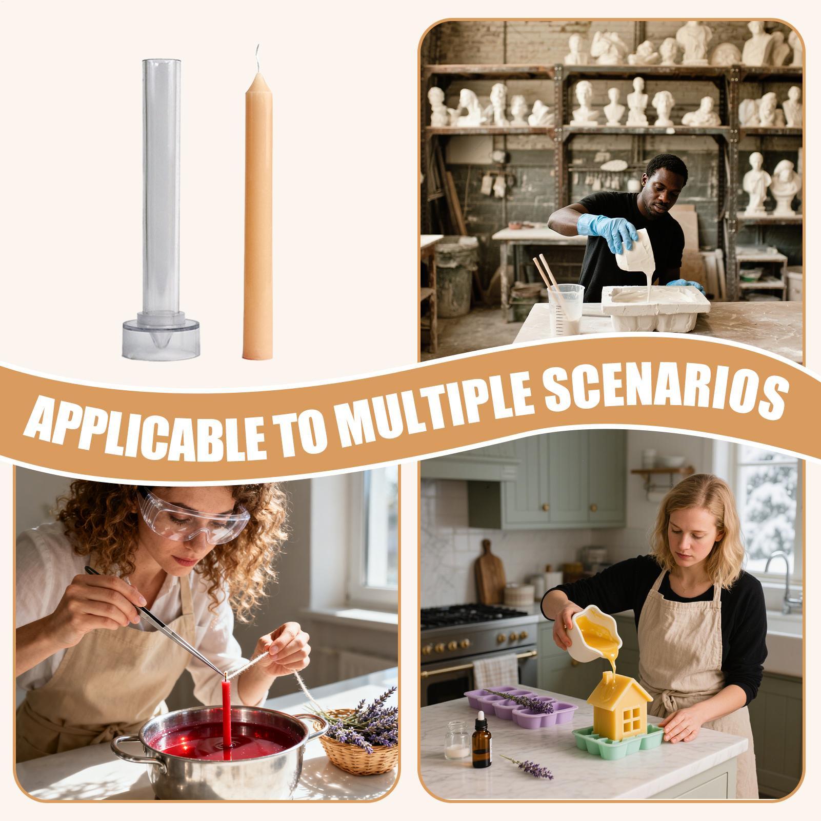 Candle Supplies Beeswax - Kaarsvorm Taper Bijenwas Kaarsen maken Mold