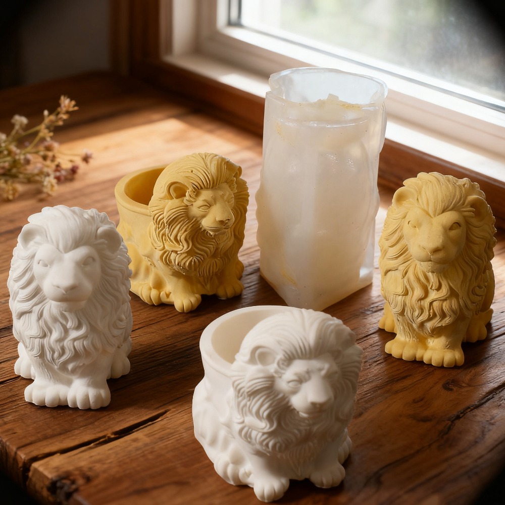 Candle Vessel Supplies - Leeuw Pot Siliconen Mallen Handgemaakte Kaarsbeker