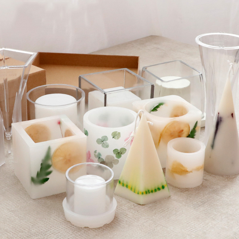 Candle Vessel Supplies - Winddichte kaarsbeker acryl mallen, interne verbrandingsbeker