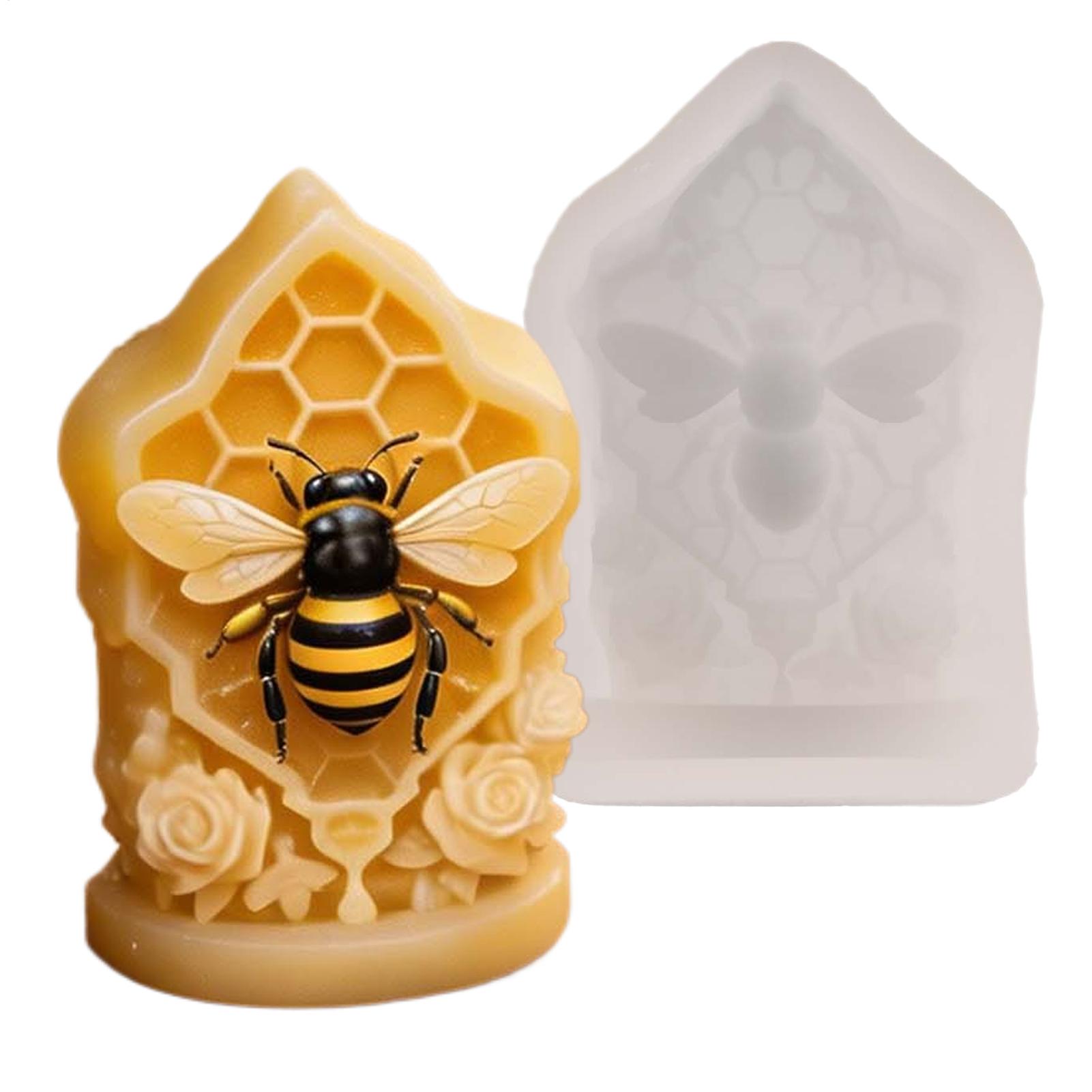 Candle Supplies Beeswax - Honingraat siliconen mal 3D honingraat bijenwas