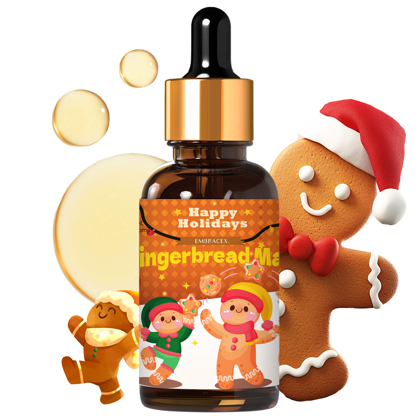 Candle Making Supplies Fragrance Oils - 30ml Gingerbread Man etherische olie autobenodigdheden,