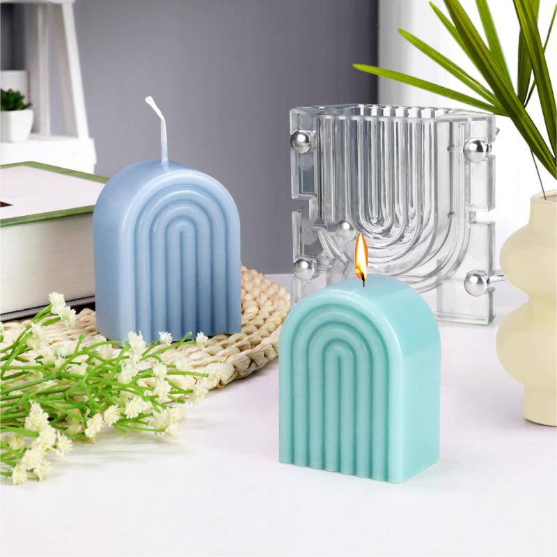 Candle Supplies Kit - DIY Gestreepte boog Kaarsvorm Duurzaam en