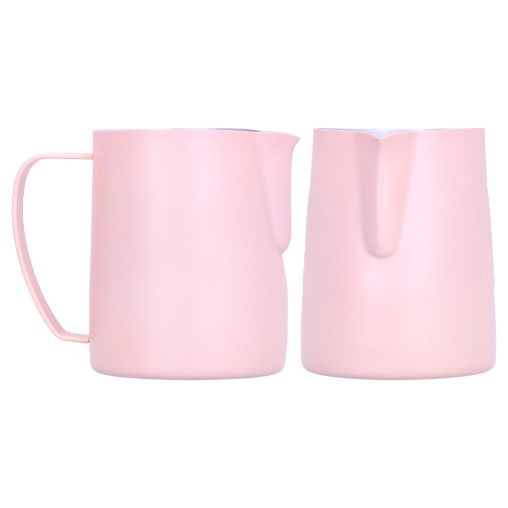 Pour Spout Pitcher - Roestvrijstalen melkopschuimkan Geïntegreerde handgreep Conische schenktuit