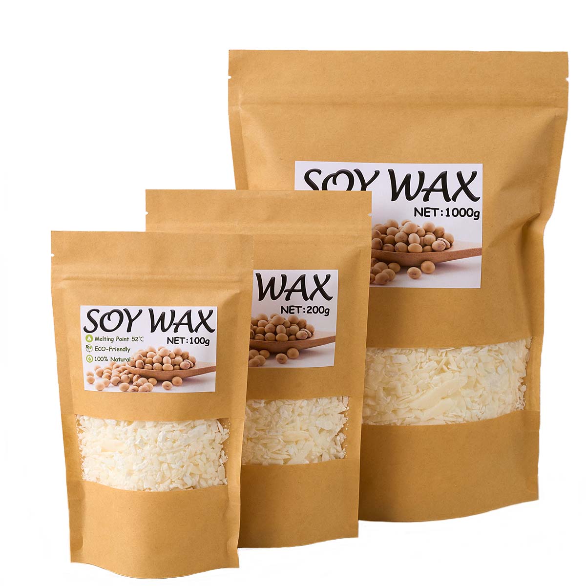 1 pond zuiver witte sojawas vo - Candle Supplies Kit recensie en prijs
