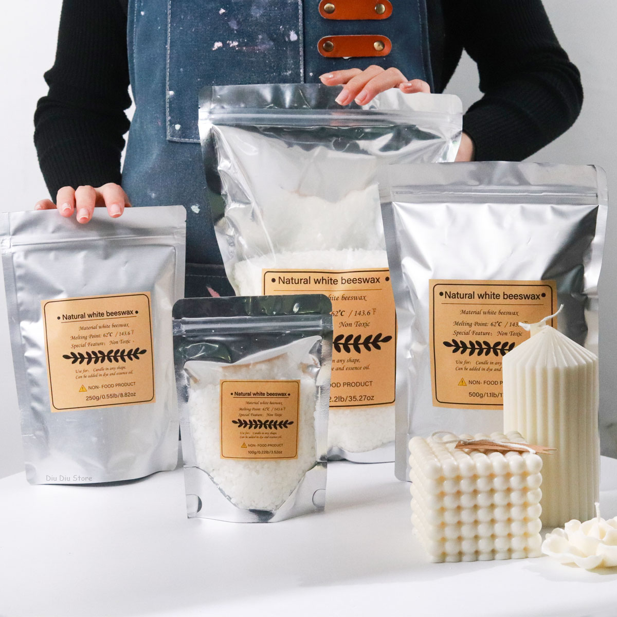 Witte bijenwas puur natuurlijk - Candle Supplies Beeswax recensie en prijs