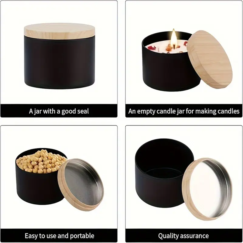 192 stks 8 oz Mat Zwart/wit Ka - Candle Vessel Supplies recensie en prijs