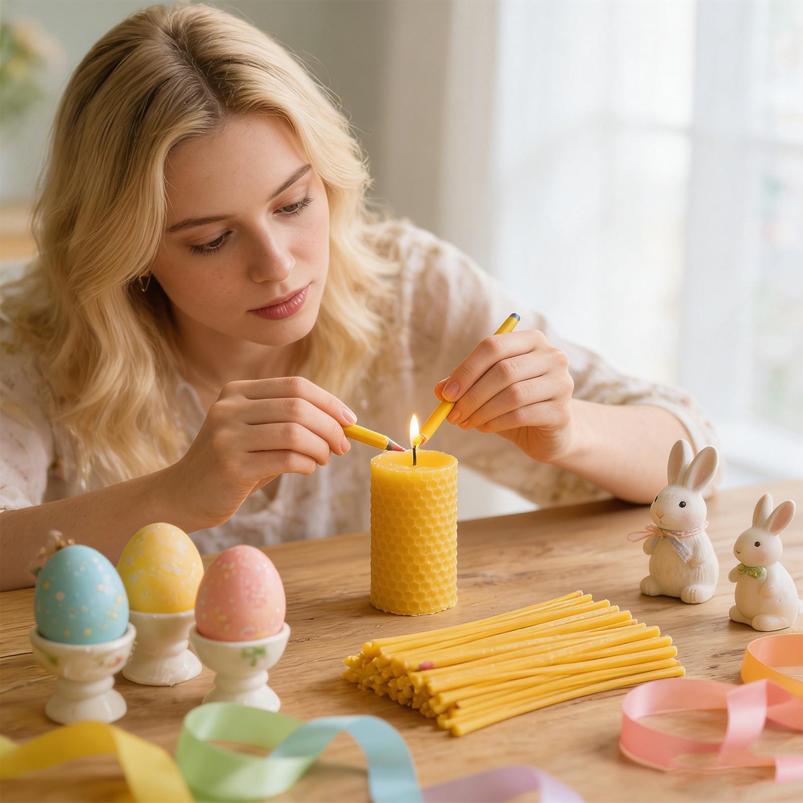 Ei-decoratie bijenwasstokjes 1 - Candle Supplies Kit recensie en prijs