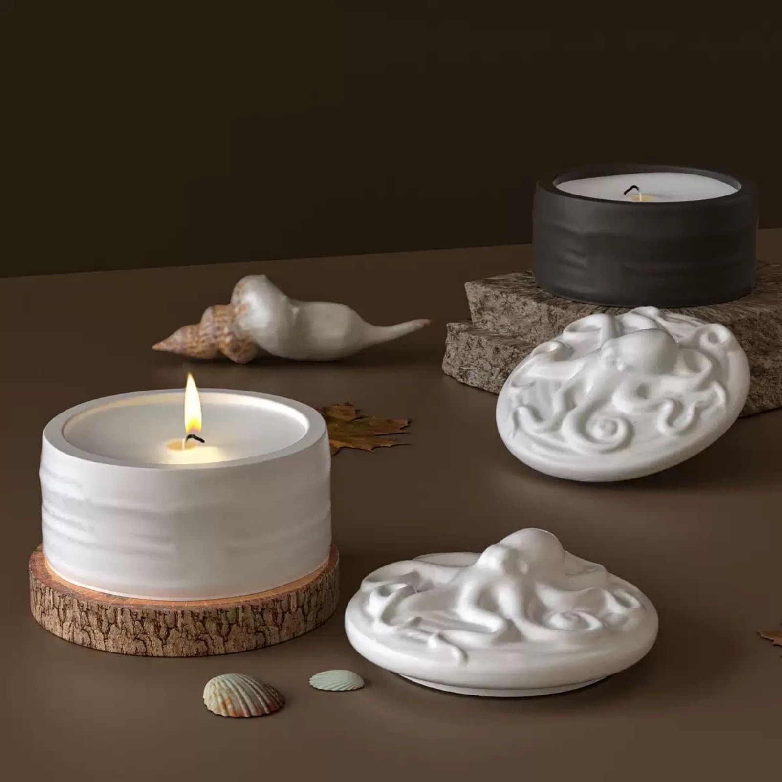 Octopus deksel kaarsenpot sili - Candle Vessel Supplies recensie en prijs