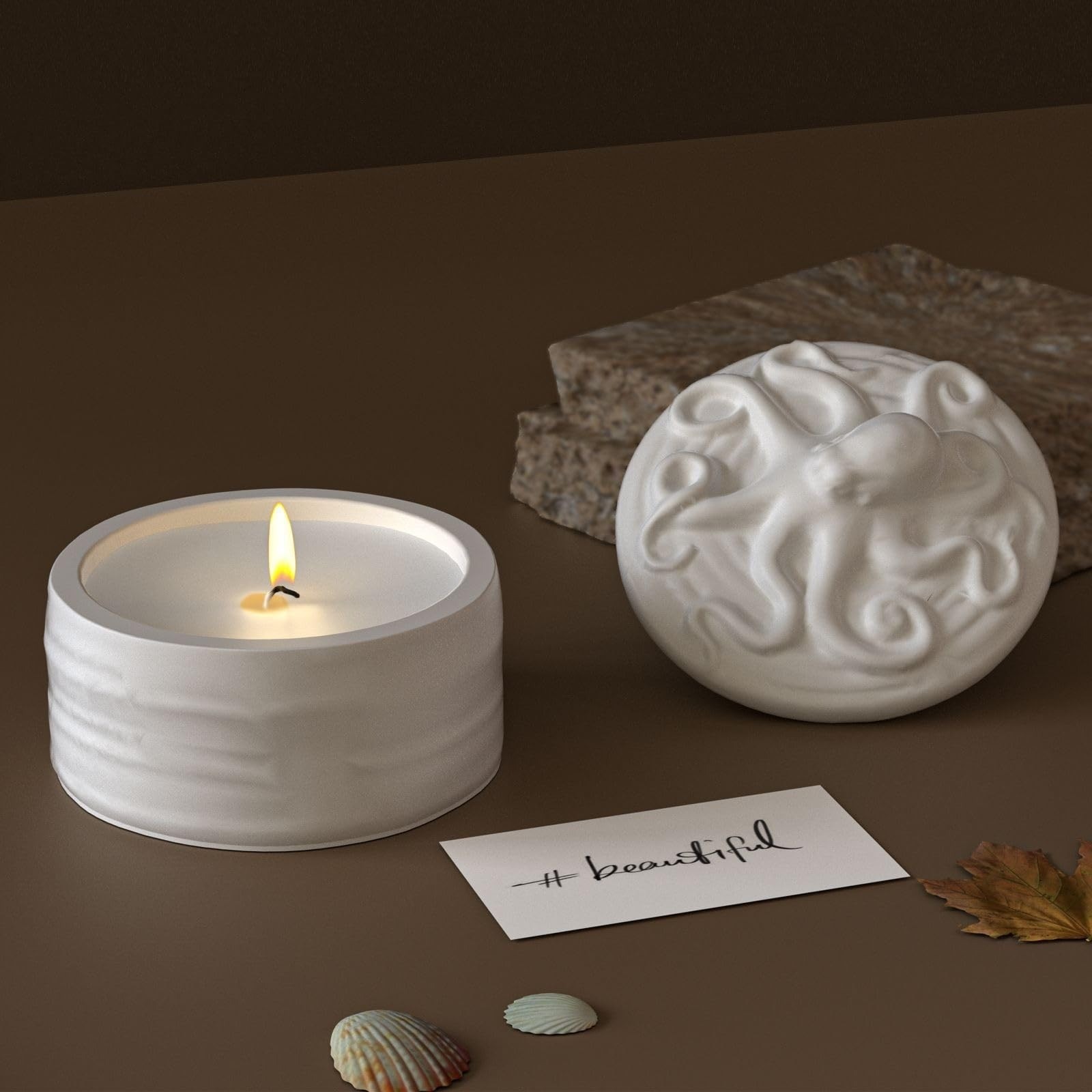 Octopus deksel kaarsenpot sili - Candle Vessel Supplies recensie en prijs