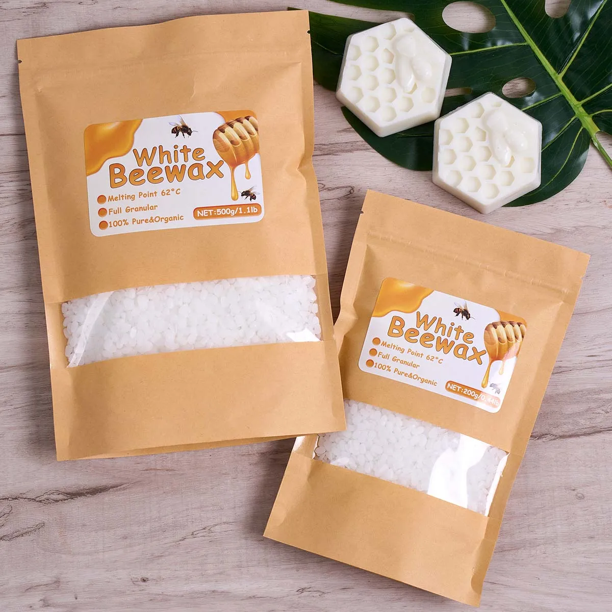 500g Witte Bijenwas DIY Kaarse - Candle Supplies Beeswax recensie en prijs