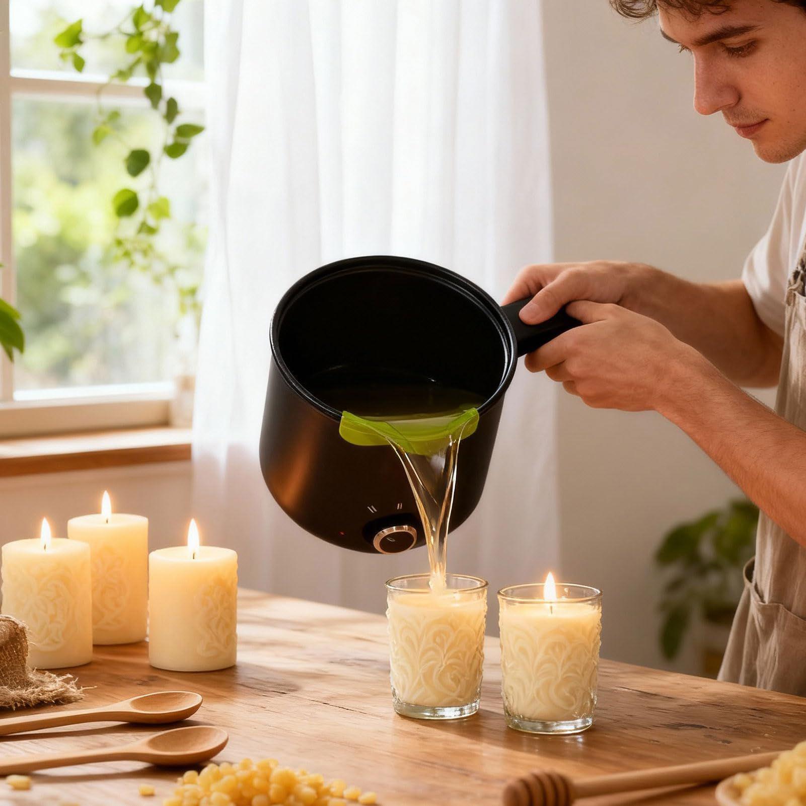 Kaarswas smeltpot 1,5L grote r - Candle Supplies Kit recensie en prijs