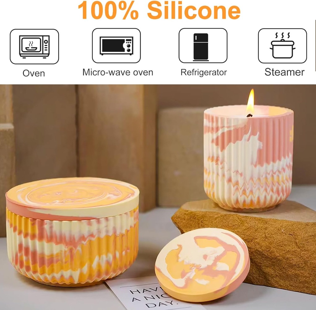 Siliconen mal voor gestreepte  - Candle Vessel Supplies recensie en prijs