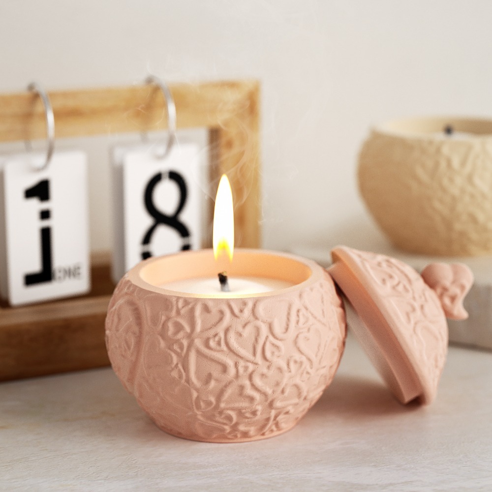 Bloemen reliëf opbergdoos met  - Candle Vessel Supplies recensie en prijs