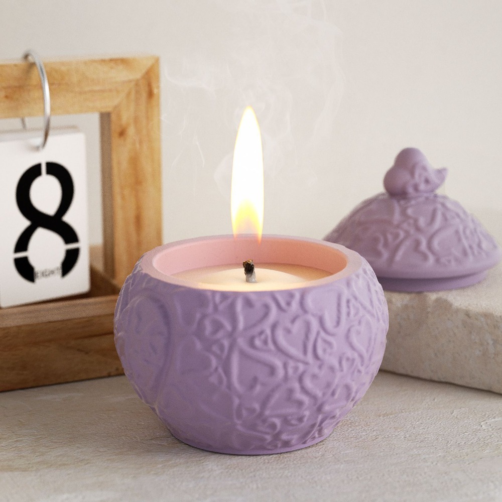 Bloemen reliëf opbergdoos met  - Candle Vessel Supplies recensie en prijs